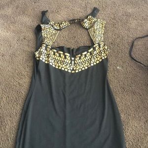 Black and Gold Dress